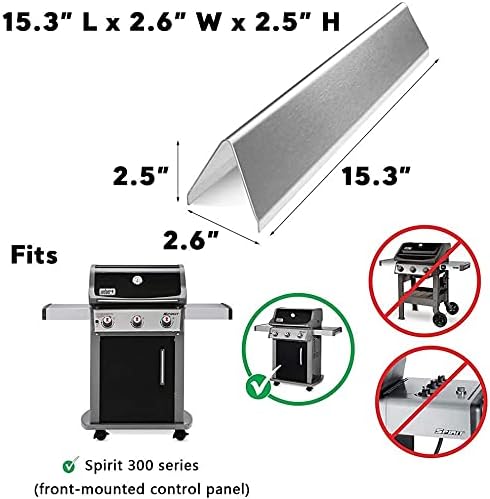 Grill Parts for Weber Spirit E310, 69787 Burner Tube Kit & 7636 Weber Spirit 300 Flavorizer Bars with Igniter, Stainless Steel Weber Spirit II Grill Parts for Spirit 300 Series E-310 E-320 E-330