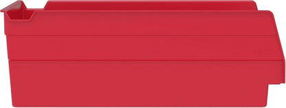 Akro-Mils 30150 Heavy Duty Plastic Shelf Bins, 12"x 8"x 4", Red, 12-Pack | Heavy Duty Nesting Storage Bins for Garage, Closet, Refrigerator, Kitchen, Cabinet, Drawer Organization, Pantry Organization