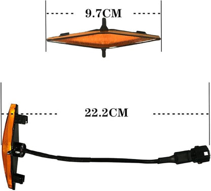 4pcs Amber LED Grille Lights for 2014-2019 Toyota 4Runner TRD Pro Grille SR5 TRD Off-Road Limited TRO Pro