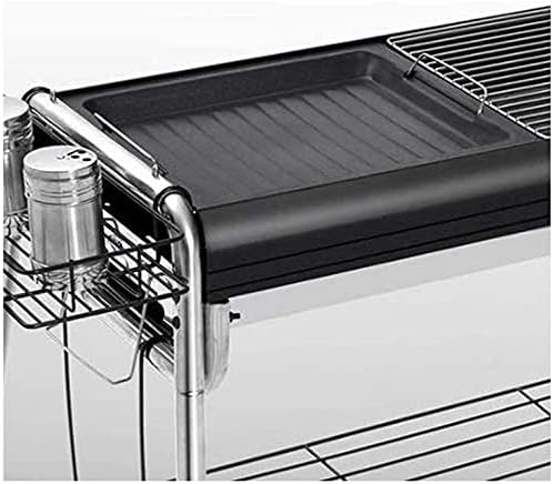 Portable Charcoal Grill for Camping BBQ Grills, Outdoor Barbecue Grill with Large Thick Rack, Backpack Picnic Party Activities, Heavy Duty Charcoal Grills BBQ,A-1