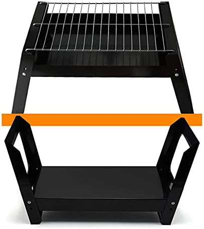 Portable Charcoal Grill for Camping BBQ Grills, Outdoor Barbecue Grill 2-5 People, Quick-Install Folding Steel Stove for Skewers DIY Grilling,A-1