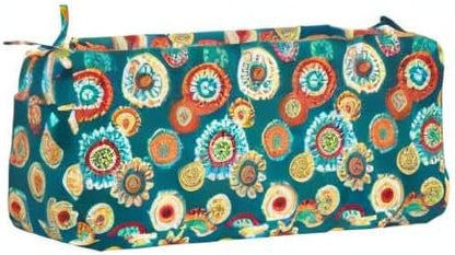 Magpie Fabrics Patio Bench Cushion Cover 42x18x3 Inch, NO Insert! Water Resistant Outdoor Loveseat Replacement Cover with Zipper (Floral Green)