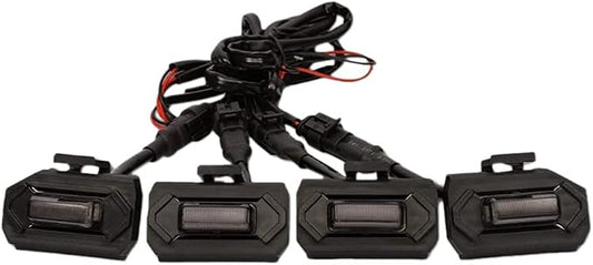 1Set Car LED Front Grill Lights External Grill Lamp Smoke Replacement Parts Car Accessories, Black, 500351180