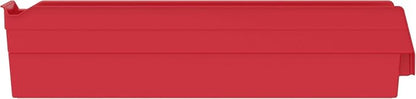 Akro-Mils 30128 Heavy Duty Plastic Shelf Bins, 18"x 4"x 4", Red, 12-Pack | Heavy Duty Nesting Storage Bins for Garage, Closet, Refrigerator, Kitchen, Cabinet, Drawer Organization, Pantry Organization