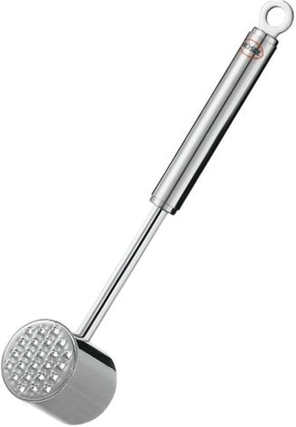 RÖSLE Stainless Steel Meat Hammer, High-Quality Hammer for Meat Tenderizing, Dishwasher Safe