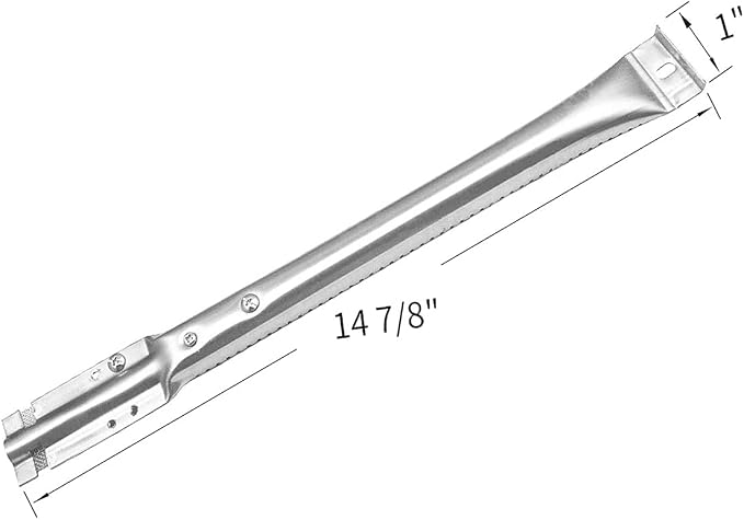 S9116A(3-Pack) S1678A (3-Pack) 15 1/16" Stainless Steel Heat Plate,Crossover Tubes and Burner Replacement for Gas Grill Models Charbroil 463722313, Charbroil 463722314 and Charbroil 463742111