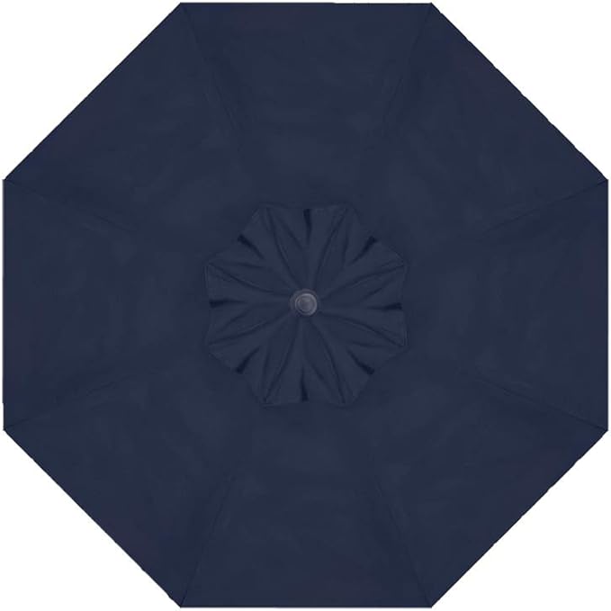 Treasure Garden 11-Foot (Model 812) Deluxe Auto-Tilt Market Umbrella with Bronze Frame and Sunbrella Fabric: Navy with Double Wind Vent (Includes 3 Year Extended Frame Warrantee)