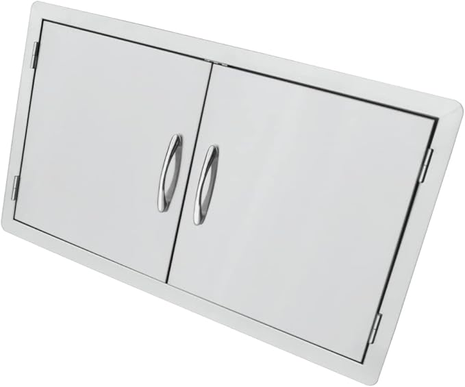 Stanbroil Outdoor Kitchen Stainless Steel Double Access Door, 36 Inches
