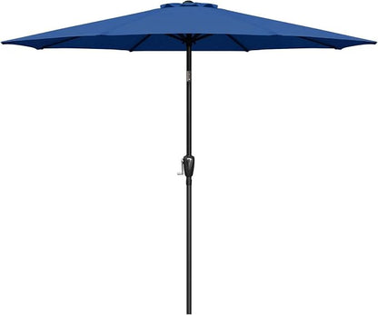 Simple Deluxe 9' Patio Umbrella Outdoor Table Market Yard Umbrella with Push Button Tilt/Crank