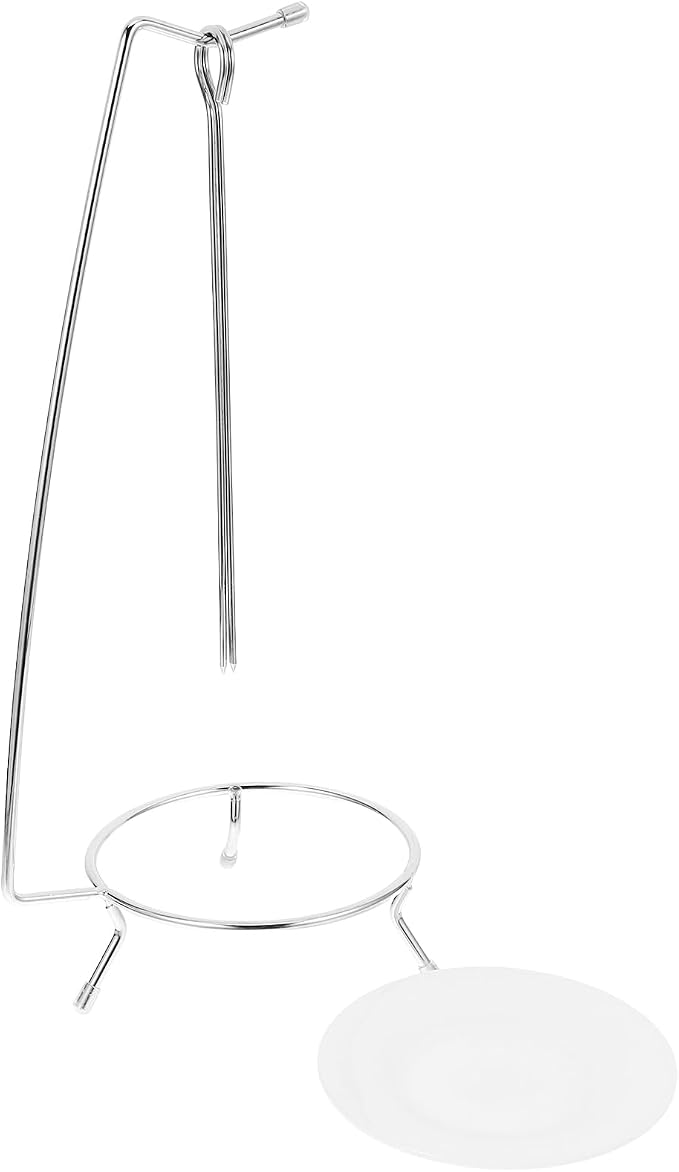 BESTOYARD Stainless Steel Bbq Skewer Stand 2-Pack Vertical Hanging Rack for Kebab Grilling Outdoor Cooking Tools for Backyard and Tailgate Parties