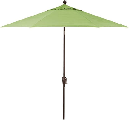Treasure Garden 7.5ft Patio Umbrella – Outdoor Market Umbrella – Push Button Tilt – Bronze Aluminum Frame (O’bravia, Kiwi)