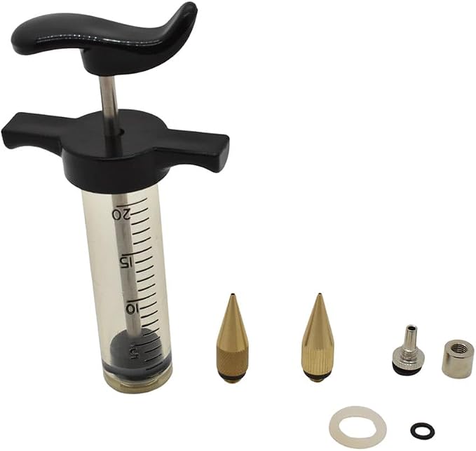 Big Horn 19408 High Pressure Glue Injector with 2 Brass Tips