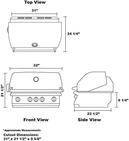 Lion Premium Grills L75623 32" Natural Gas Grill