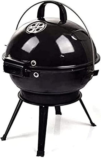 Portable Charcoal Grill Portable Round Charcoal Grill with Plated Steel Grates Stainless Steel Outdoor Folding Barbecue Grill Tools BBQ Grill for Outdoor