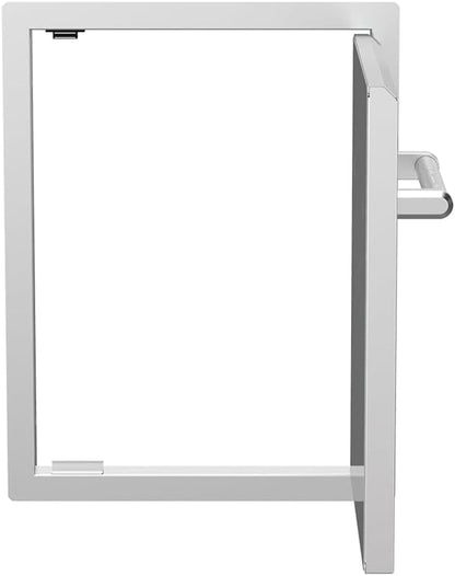 Spire 18" Built-in Single Access Door, Stainless Steel, Universal Mount, Perfect for Outdoor Kitchens & Islands, BBQ, Grilling, Backyards, 780-0019A