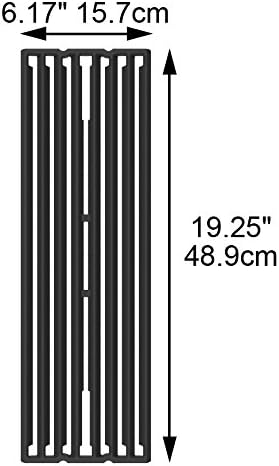 Barbecue Genius Broil King 11229 Cast Iron Cooking Grid, Imperial and Regal Series, Black