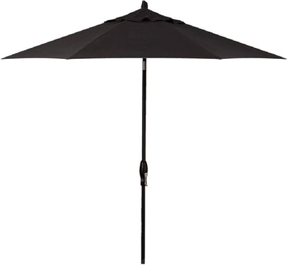 Treasure Garden 11ft Patio Umbrella – Outdoor Market Umbrella – Deluxe Auto-Tilt – Black Aluminum Frame (Sunbrella, Black)