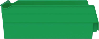 Akro-Mils 30170 Heavy Duty Plastic Shelf Bins, 12"x 11"x 4", Green, 12-Pk | Heavy Duty Nesting Storage Bins for Garage, Closet, Refrigerator, Kitchen, Cabinet, Drawer Organization, Pantry Organization