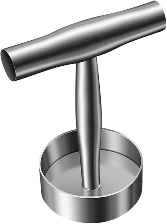Stainless Steel Burger Press Manual Patty Maker with Non-Stick Mold and Handle Cooking Weight Press for Grill and Griddle 5.70X5.19X3.54 Inch