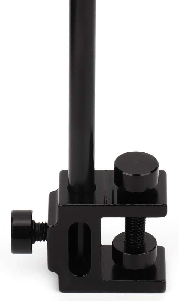 Zopsc Black Portable Aluminum Alloy Folding Light Bracket Stand, Outdoor Camping Table Lamp Pole, Light Pole for Camping