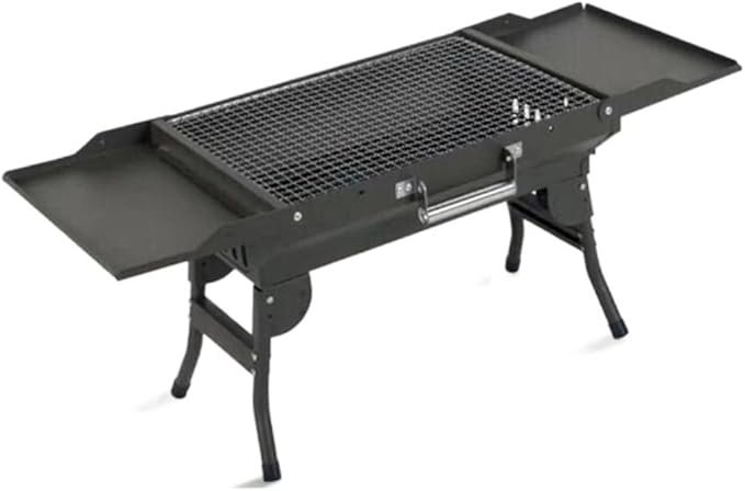 Barbecue Grill Outdoor Portable Charcoal BBQ Grill Collapsible Camping Outdoor Cooking Tools Camping Picnic(Green)