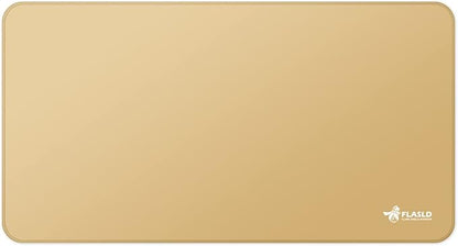 FLASLD Large Under The Grill Protective Deck and Patio Mat, 32 x 60 inches Oil-Proof, Fireproof Indoor Fireplace Mat Prevents Ember Damage Wood Floor, Khaki