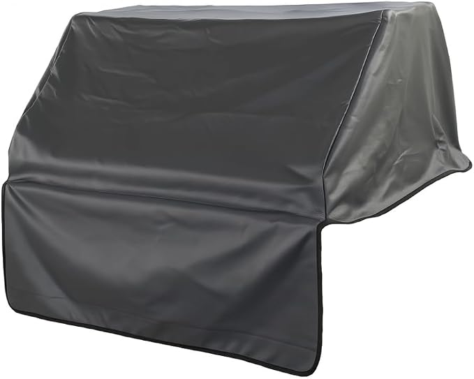 Formosa Covers Heavy Duty 56 Inch Built-in Grill Cover - Outoor Gas Grill Cover, Waterproof Vinyl + Cotton-Lined, Peel and Stick Fasteners 56" L x 30" D x 16" H Vinyl Grey