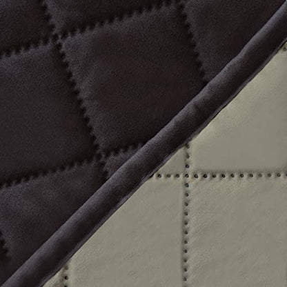 Easy-Going 4 Seater Sofa Slipcover Reversible Sofa Cover Water Resistant Couch Cover with Foam Sticks Elastic Straps Furniture Protector for Pets Children Dog Cat (XX-Large, Chocolate/Beige) | XX-Large Sofa, Washable Slipcover For Dogs, Water Resistant...