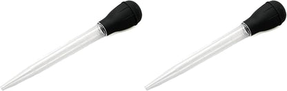 Chef Craft Classic Baster with Clear Tube,11.5 inches in Length,Black,(Pack of 2)