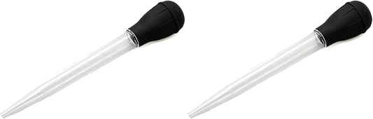 Chef Craft Classic Baster with Clear Tube,11.5 inches in Length,Black,(Pack of 2)