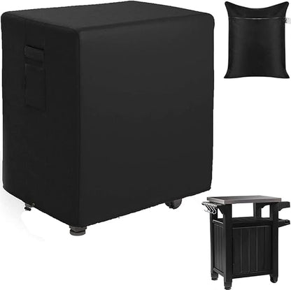 Outdoor Prep Table Cover Compatible with 35in/55in Keter Unity XL Portable Outdoor Table/Storage Cabinet Cover Waterproof Grill Accessories Covers for Patio Kitchen Island Bar Cart
