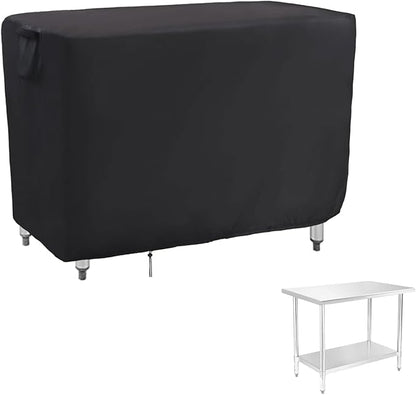 Outdoor Prep Table Cover 48 inch,Waterproof Stainless Steel Table Cover,Outdoor Pizza Oven Grill Tables Covers - 48 X 24 X 35 Inch