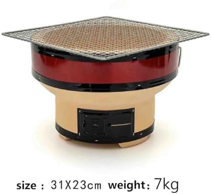 Japanese Clay Charcoal Grill - Portable Outdoor BBQ Oven for Authentic Korean Cuisine