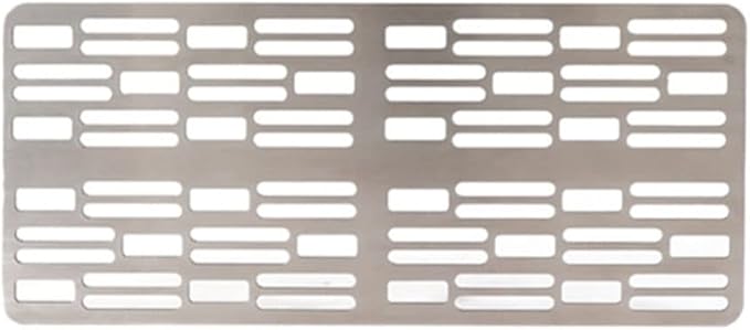 Portable Charcoal Grill Camping BBQ Grill Outdoor Barbecue Grill Stainless Steel Grid Plate for Camping BBQ Grills, Charcoal Grills BBQ,250 * 110 * 2Mm-D