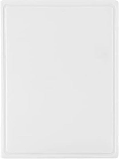 FARBERWARE Extra-Large Plastic Cutting Board, 15x20 Inch Dishwasher-Safe Chopping Board with Juice Groove, Non-Slip Surface, Durable, White