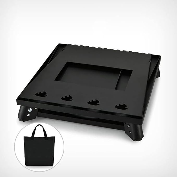 Portable Charcoal Grill for Camping BBQ Grills Outdoor Barbecue Grill, Household Charcoal Baking Pan Oven Fire Pit, Heavy-Duty Iron Stove for Backyard Party,A-1
