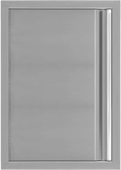 Outdoor Kitchen Doors 17" W x 24" H, Stainless Steel BBQ Access Doors, Flush Mount BBQ Door for Outside Kitchen Grilling Station, Barbeque Oven Island, Storage Cabinet Door
