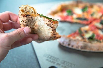 NerdChef Steel Stone - High Performance Pizza Baking | Made in USA (14.5" x 16") - (.375" Thick - Pro)