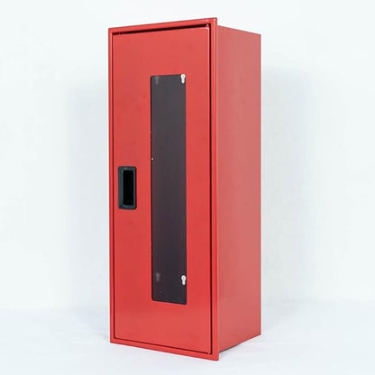 Fire Extinguisher Box Large Size 23 inch Height up to 12 lb | Fire Extinguisher Storage | Weaterproof Cabinet | Fire Extinguishers Wall Mounted Box | Visible Fire Safety Cabinet Storage | Wall-Fixed