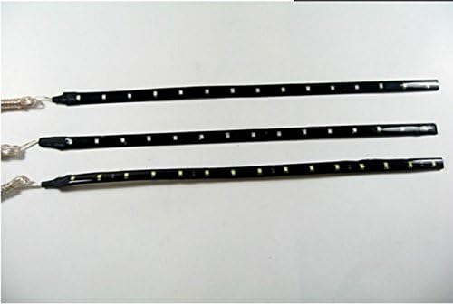 ucomshop 12V 15 LED 60CM Car Grill Flexible Waterproof Light Strip SMD White Pack of 5