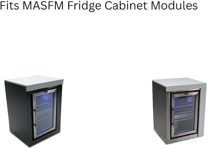 Mont Alpi COVCAB-R/L Heavy Duty 25" W x 23" D x 36" H All Weather Water Resistant Cover for MASFM/MA-EXC/MADRW - Fridge Cabinet Extra Storage/Extra Drawer Deluxe and Black Stainless Steel Modules