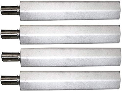 𝙐𝙥𝙜𝙧𝙖𝙙𝙚𝙙 4PC Heavy Duty Cast Stainless Steel BBQ Grill Burners 16" Replacement Parts for Premium Gas Grills from Bull, Cal Flame Aussie Blaze CharBroil NEXGRILL Thermos Turbo Grills