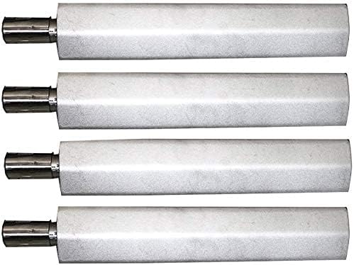 𝙐𝙥𝙜𝙧𝙖𝙙𝙚𝙙 4PC Heavy Duty Cast Stainless Steel BBQ Grill Burners 16 1/8" Replacement Parts for Premium Gas Grills from Bull Cal Flame Aussie Blaze CharBroil NEXGRILL Thermos Turbo
