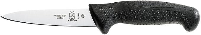 Mercer Culinary M22004 Millennia Black Handle, 4-Inch, Paring Knife