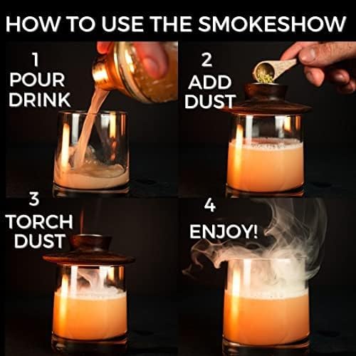 Wood Chips for Cocktail Smoker 4 oz tin. Add Flavors to Your Smoked Drinks (Mesquite)
