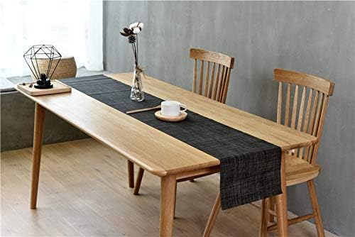 Zupro Placemats for Dining Table Washable Heat-Resistant Non-Slip Table Mats Woven PVC Vinyl Kitchen Placemats for Everyday use or Holidays Dinner BBQs Indoor and Ourdoor Use. (1, ZQ-Hemp Black)