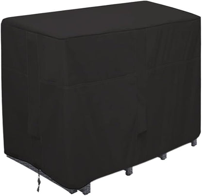 Outdoor Bar Height Dining Set Cover Heavy Duty Waterproof Patio Dining Set Cover for Rectangular 4 - Person 48'' Long Bar Height Dining Set