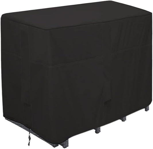 Outdoor Bar Height Dining Set Cover Heavy Duty Waterproof Patio Dining Set Cover for Rectangular 4 - Person 48'' Long Bar Height Dining Set