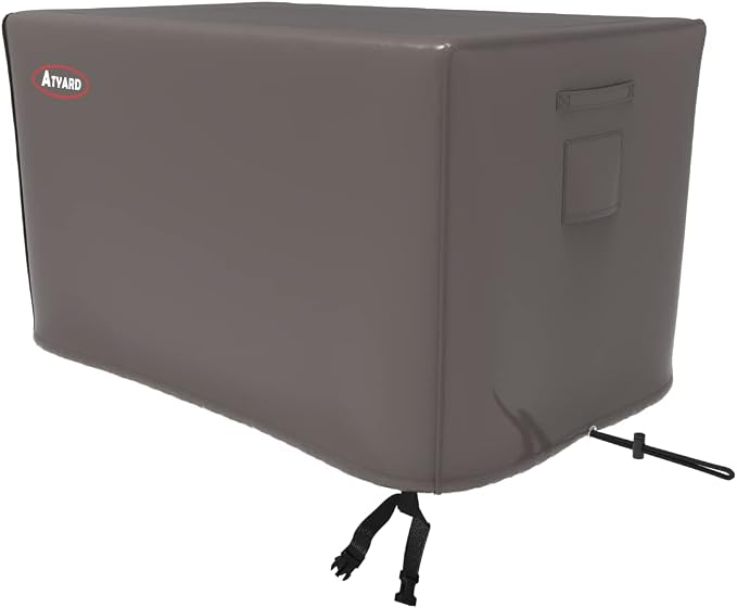 ATYARD 42-inch Outdoor Cover for Keter Unity (Small) Portable Table - UV Resistant, Breathable, All Weather (42" L x 24" W x 32" H) Brown