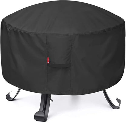 SheeChung Fire Pit Cover Round 36" D X 12" H,Heavy Duty 600D Outdoor Waterproof & Tear Resistant Fire Bowl Covers,Fits for 32/34/36inch Patio Round Firepit,Anti UV and Tear Resistant
